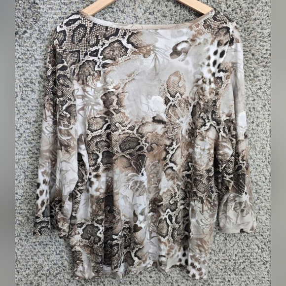 Lane Bryant Python Print Top - Picture 2 of 5